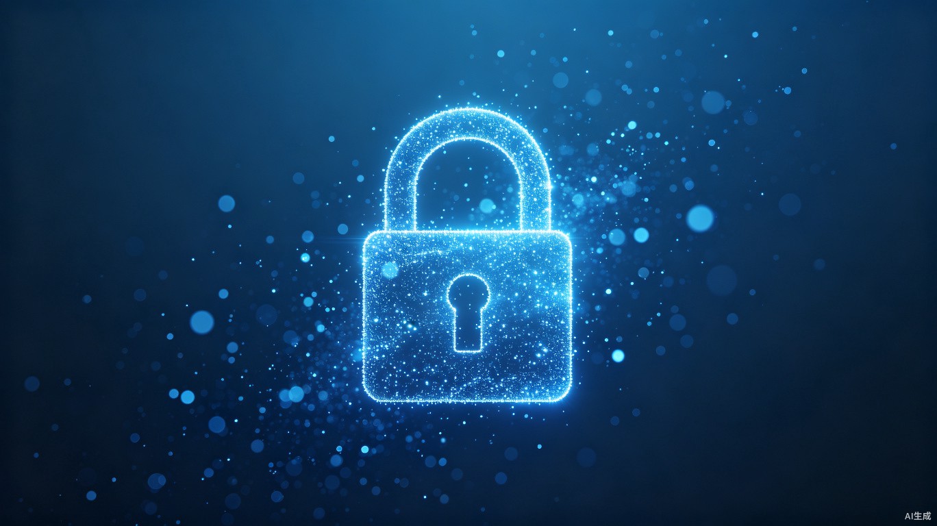 Abstract data security visual